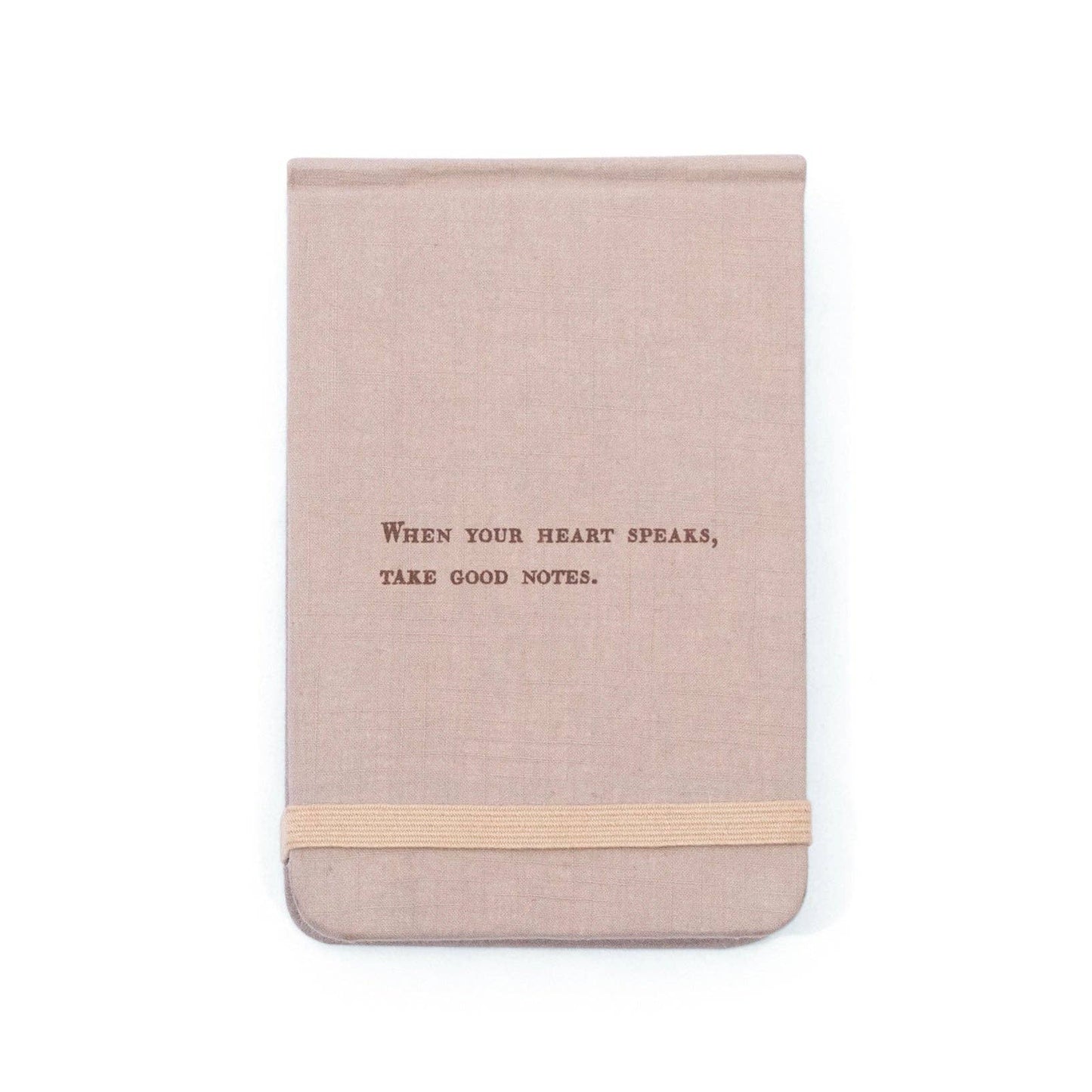 'When Your Heart Speaks' Fabric Notebook