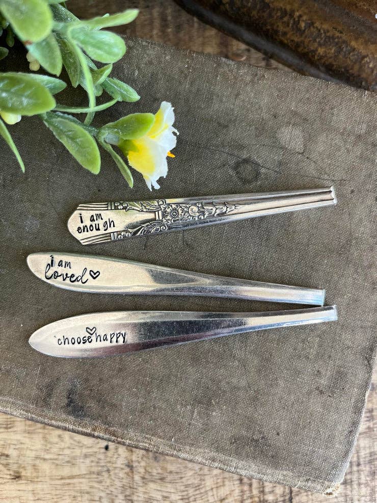Positive Affirmation Spoon Rings
