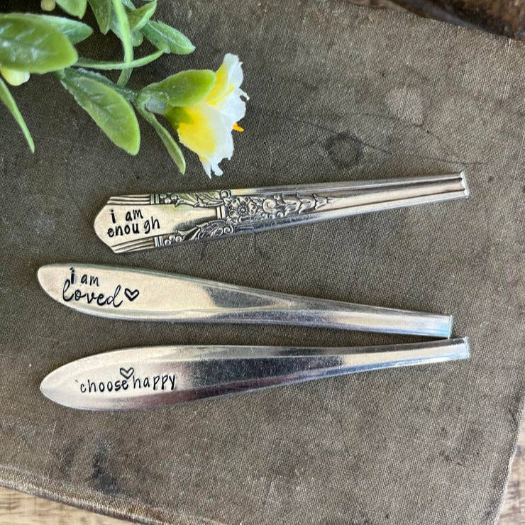 Positive Affirmation Spoon Rings - Bespoke Hearts