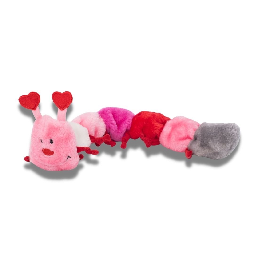 Caterpillar Low Dog Toy Large - Bespoke Hearts