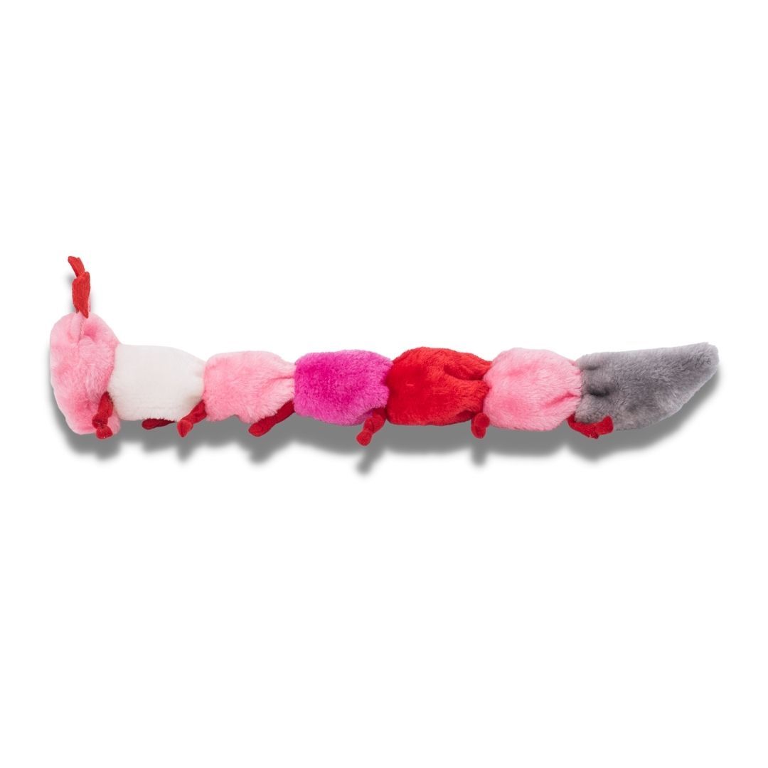 Caterpillar Low Dog Toy Large - Bespoke Hearts