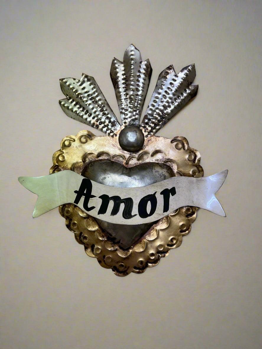 Mexican Sacred Amor Heart - Bespoke Hearts