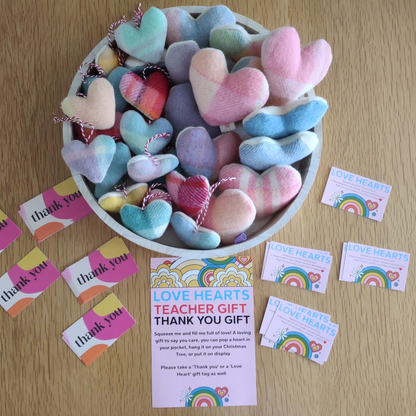 Vintage Wool Love Hearts - Bespoke Hearts