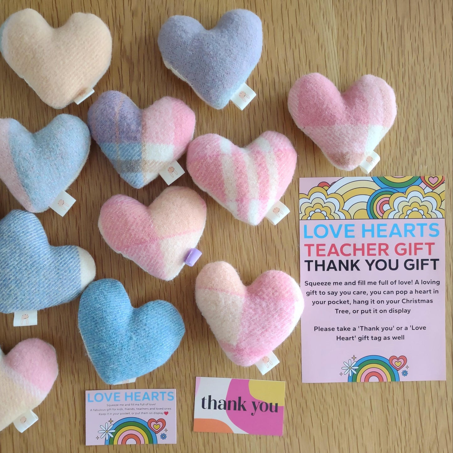 Vintage Wool Love Hearts - Bespoke Hearts