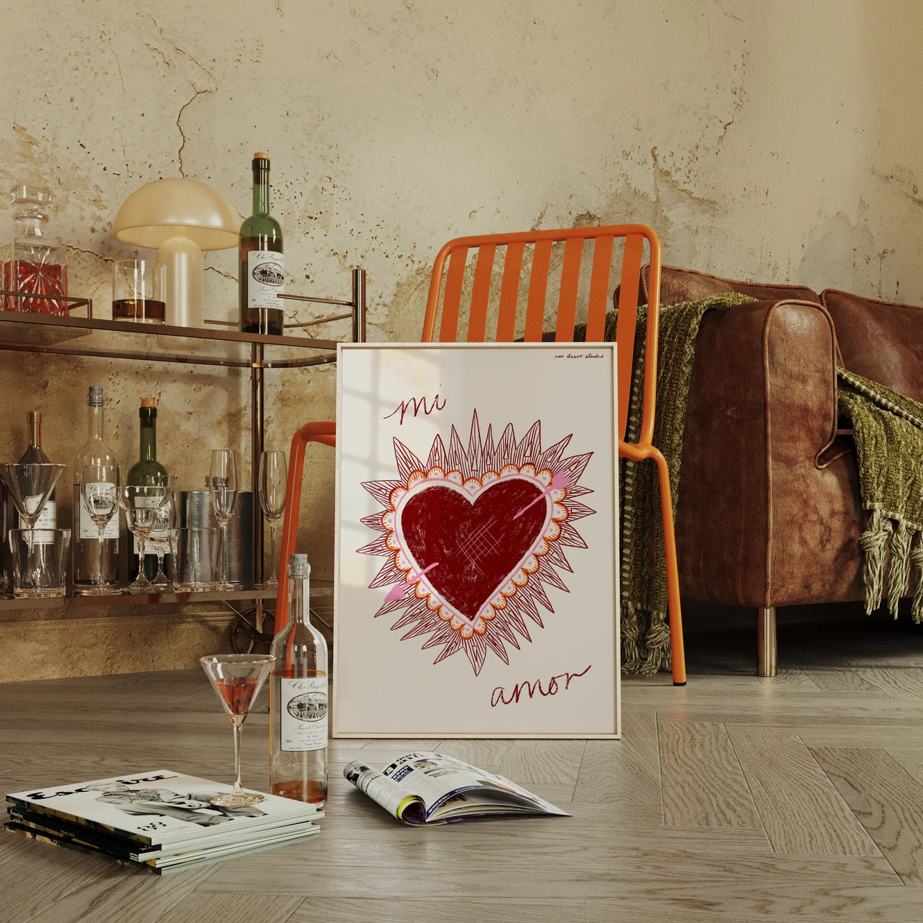 Mi Amor Heart Art Print ❤️