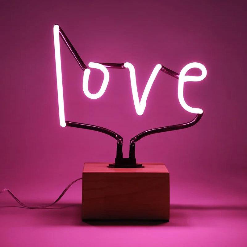 Neon "Love Shines bright" Lamp - Bespoke Hearts