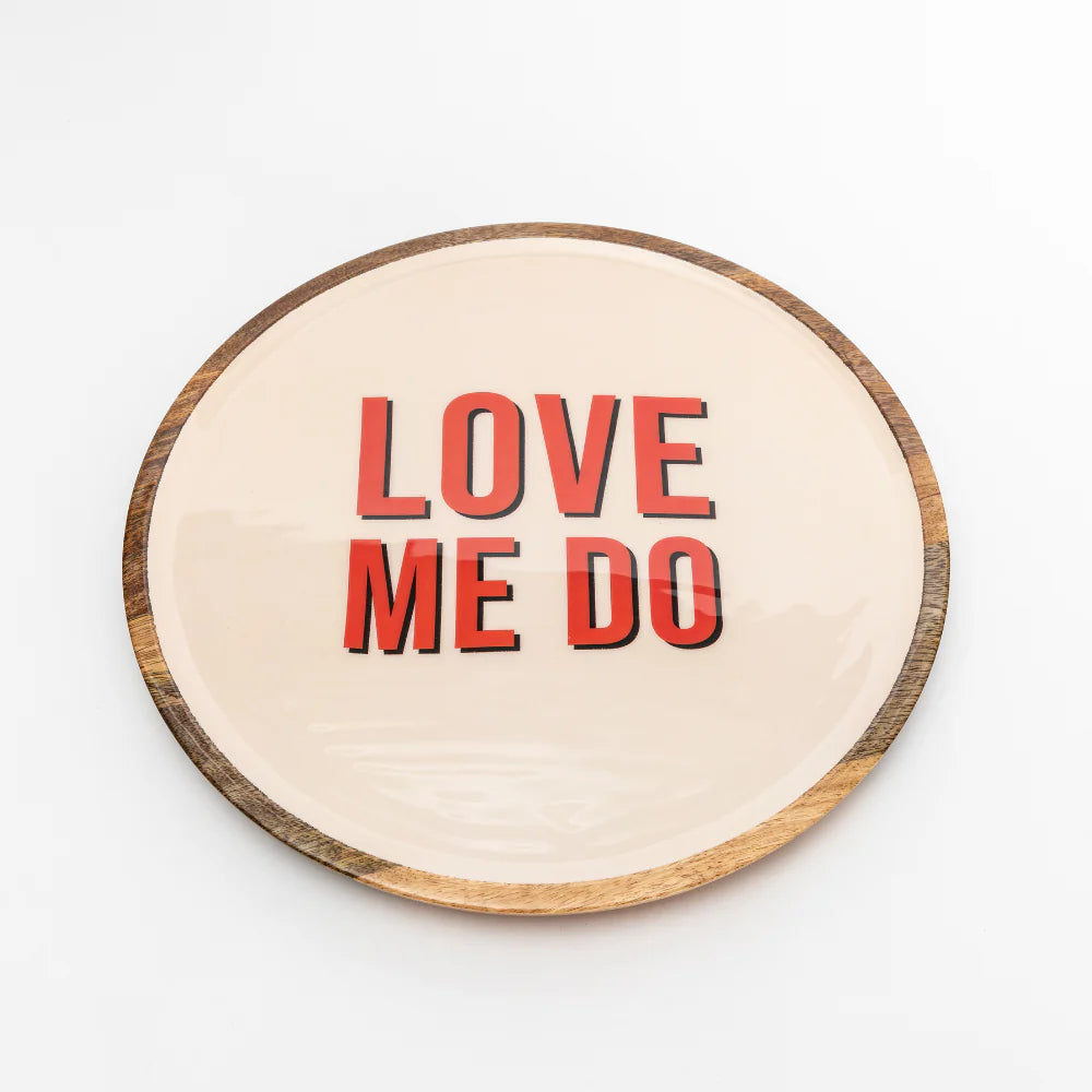 Love Me Do Plate - Small - Bespoke Hearts