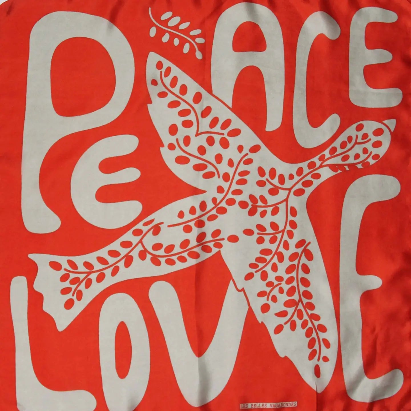 Peace & Love Mini Scarf - Tangerine
