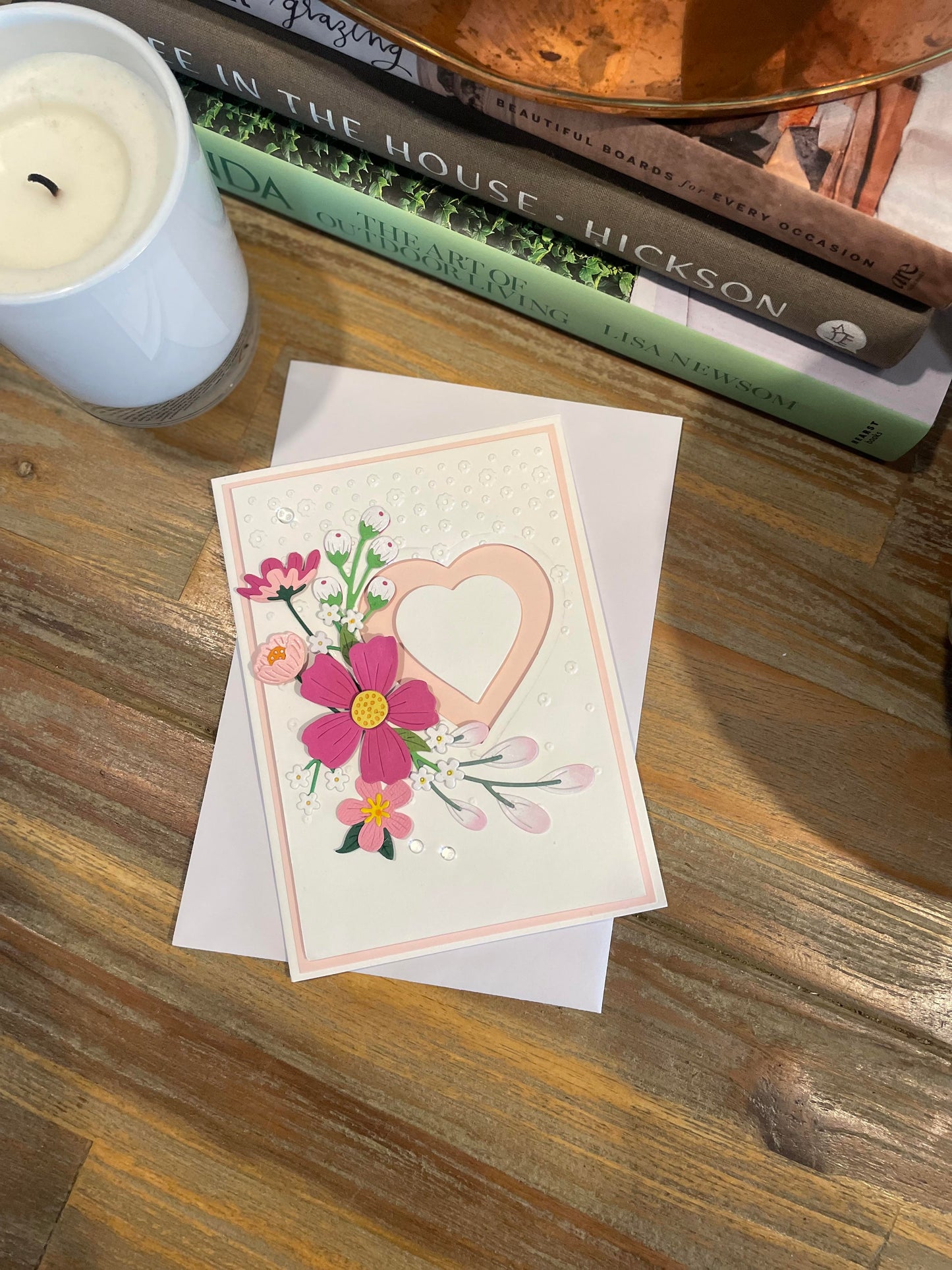 Luxury 3D Handmade Greeting Card - Bespoke Hearts