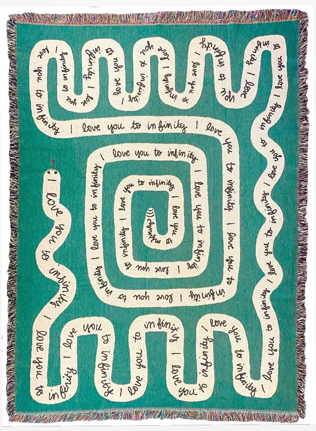 "I Love You to Infinity" Throw Rug