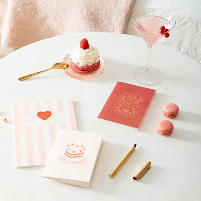 'Crazy Urgent' Heart & Pink Stripes Notepad - Bespoke Hearts