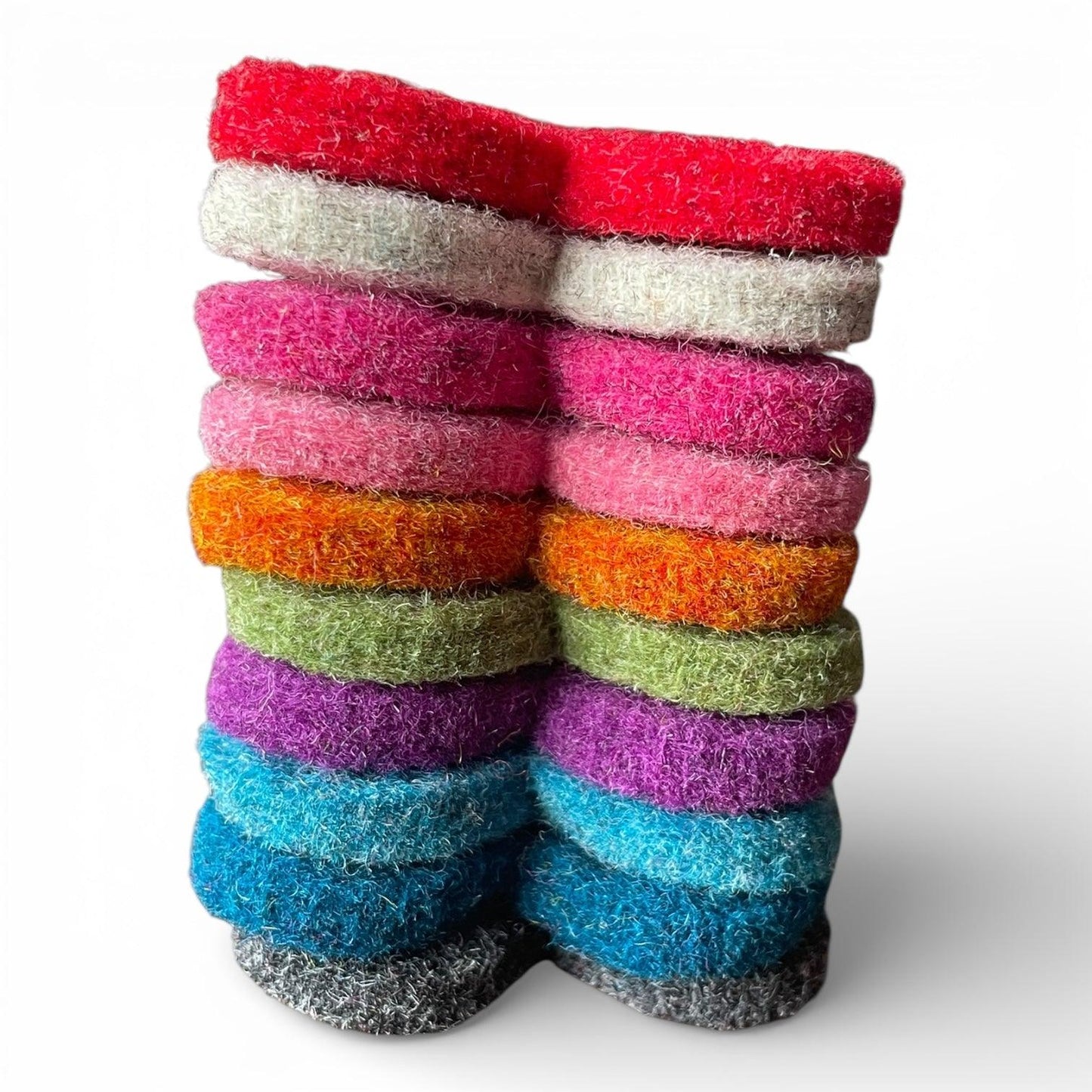 'Heart Keepers' - 10 Wool Felt Heart Drink Markers