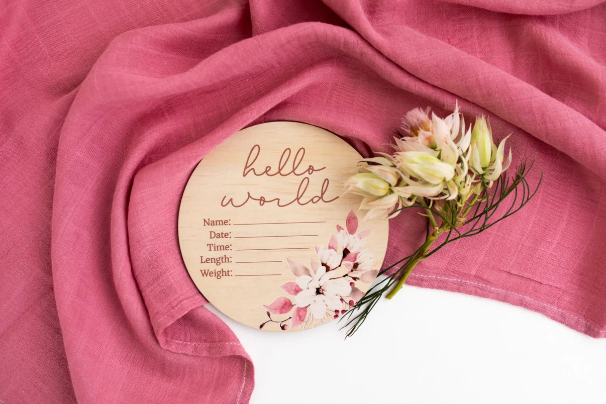 Baby Quote Swaddle - Bespoke Hearts
