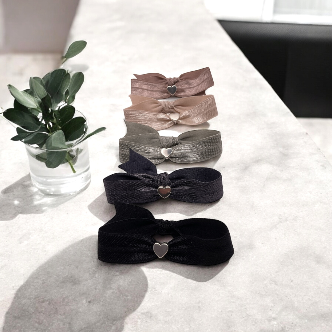 Chouchou Bracelet - Silver Heart