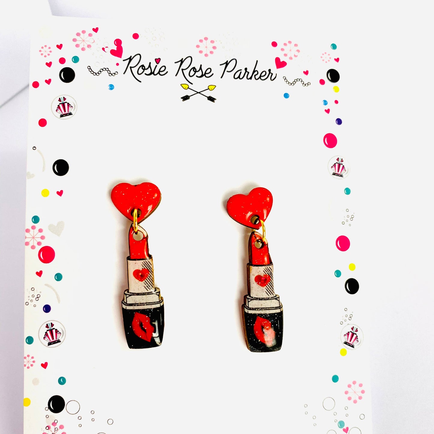 Lipstick Earrings