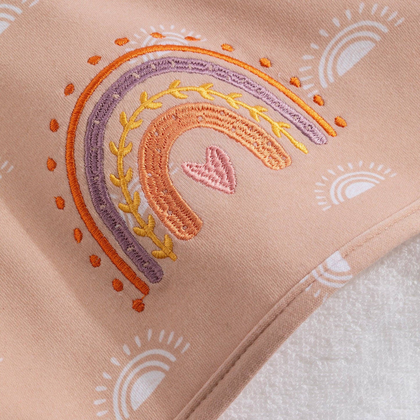 Hooded Baby Towel - Bespoke Hearts