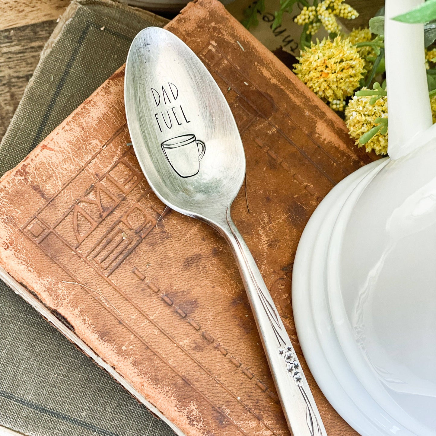 'Dad Fuel' Vintage Stamped Spoon