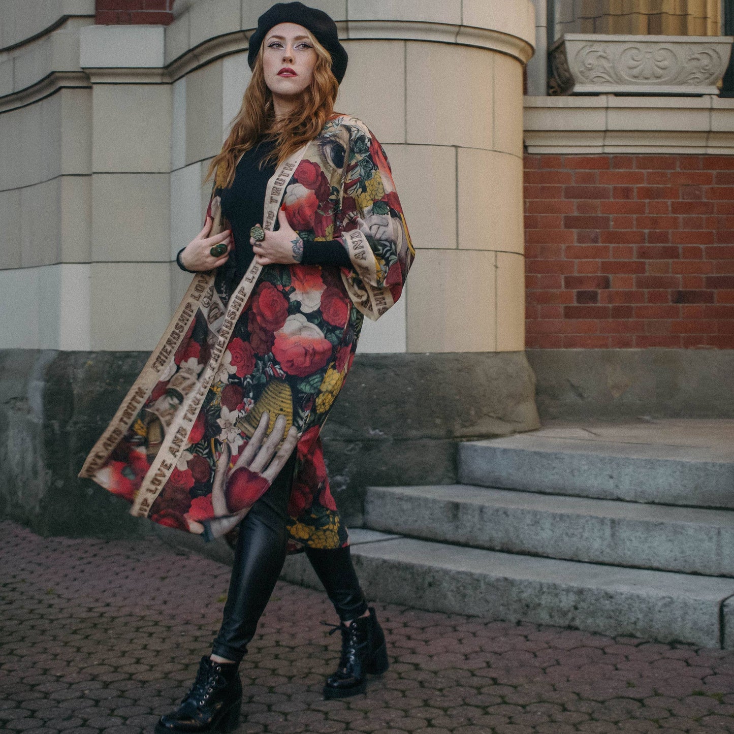 Friendship Love & Truth Long Kimono - Bespoke Hearts