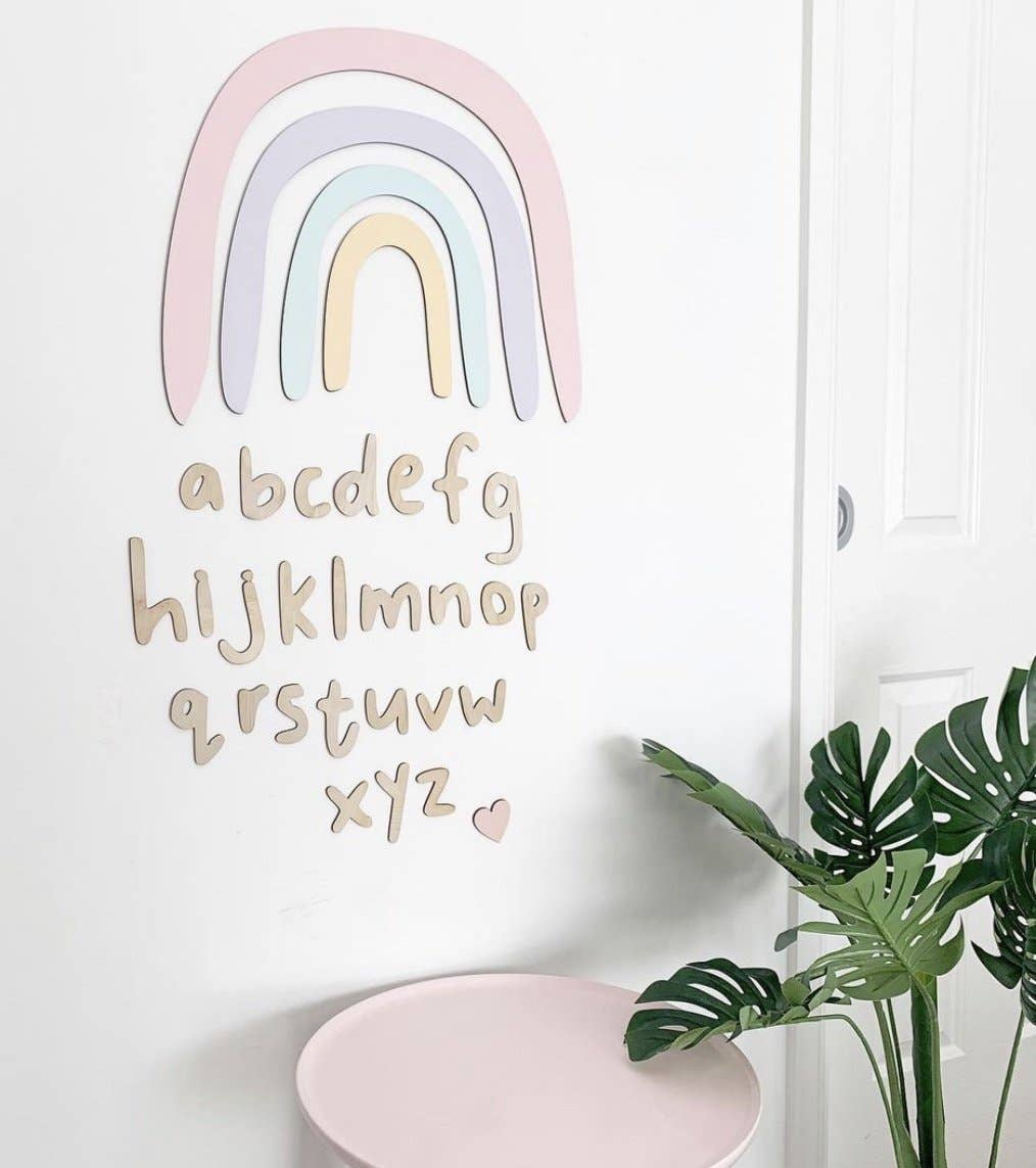 Wooden Alphabet Wall Decor