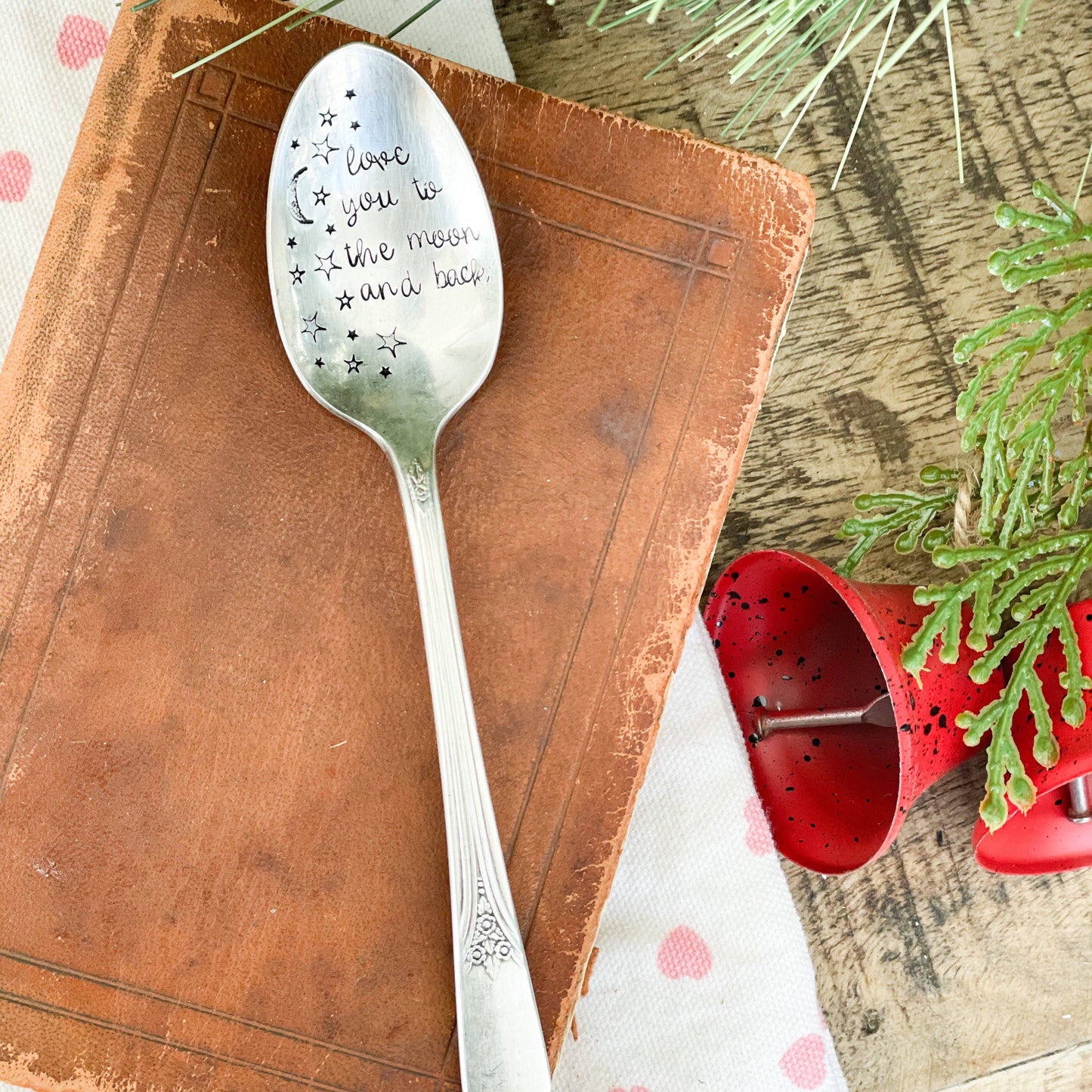'Love You To The Moon & Back' Spoon - Bespoke Hearts