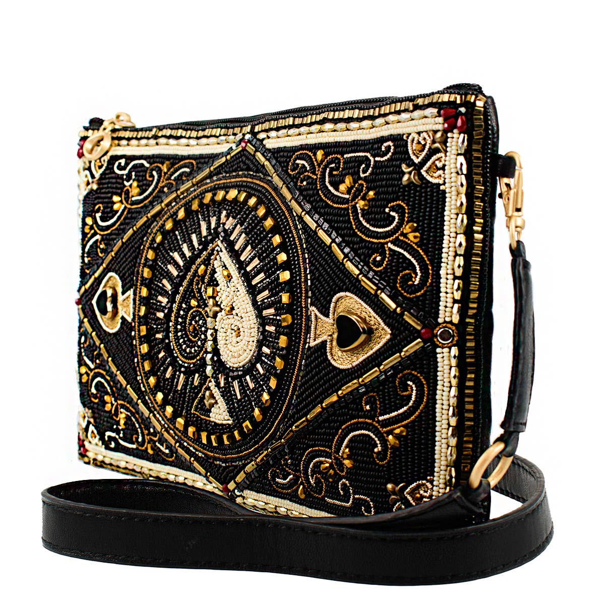 High Stakes Heart Beaded Crossbody