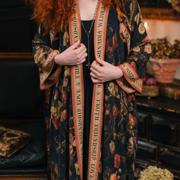 Heart of Gold Long Kimono