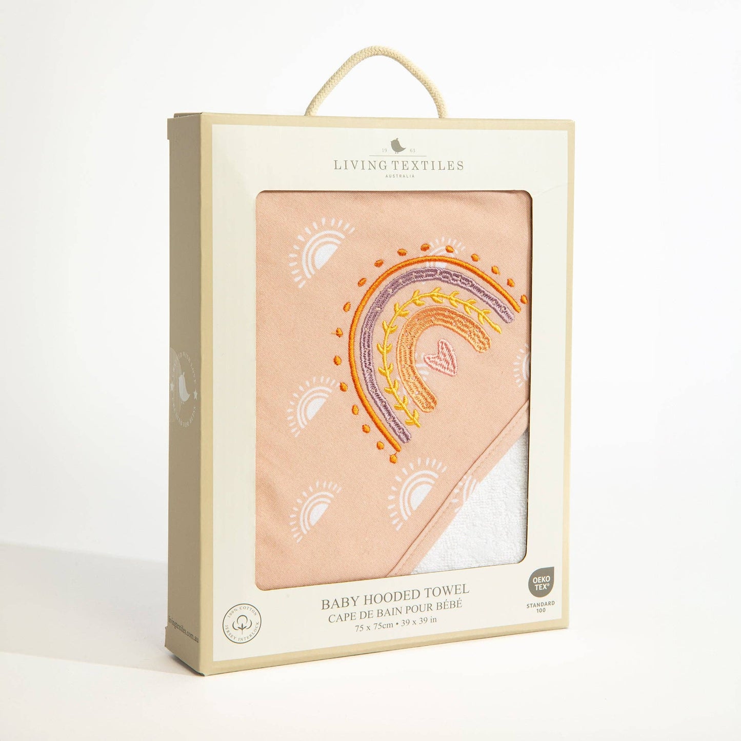 Hooded Baby Towel - Bespoke Hearts