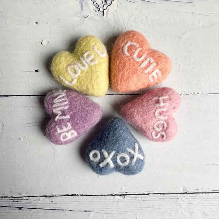 Conversation Hearts (Set of 5) - Bespoke Hearts
