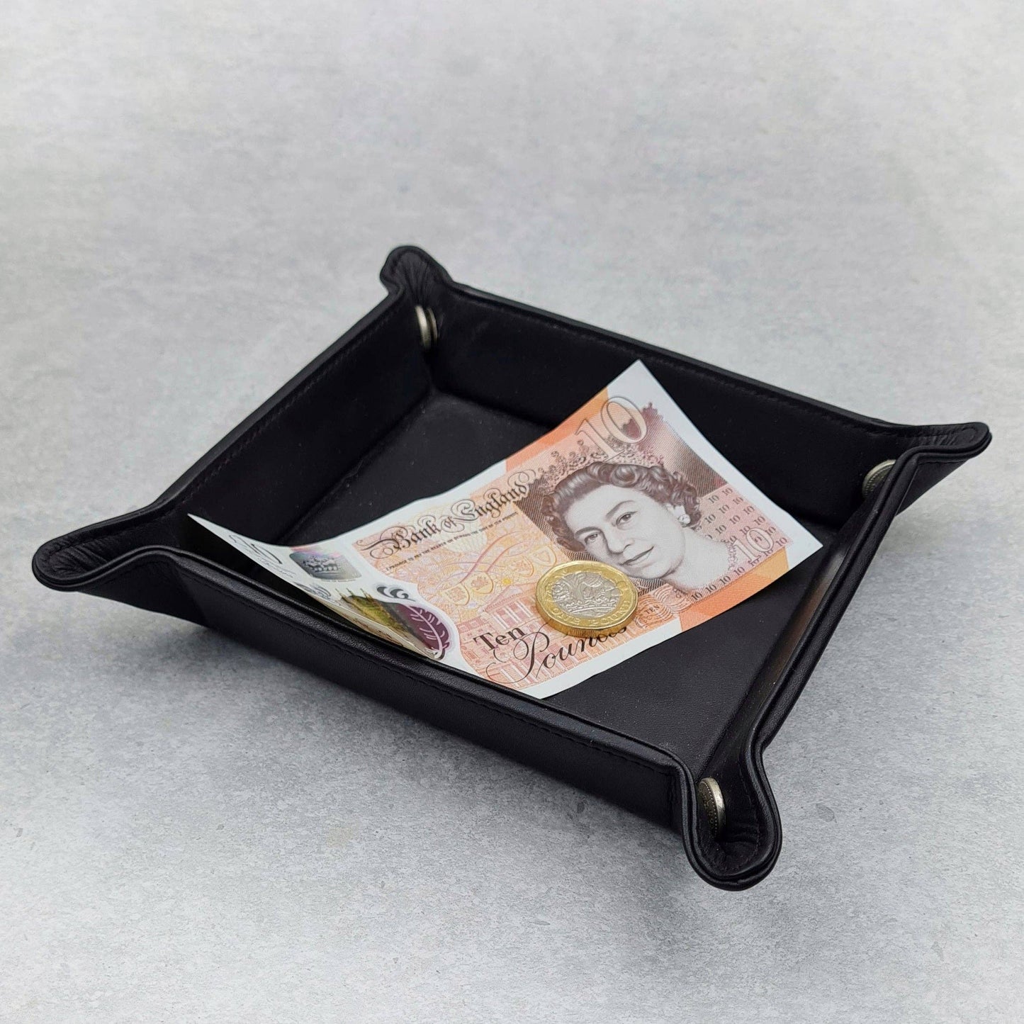 Leather Coin Tray - Made in Italy