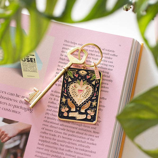 Tarot tipsy card - Large Keyring - Bespoke Hearts