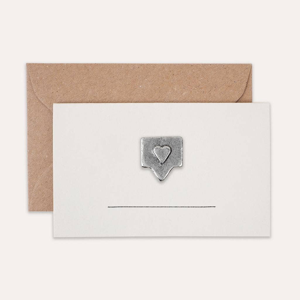 Little Like Token Card - Bespoke Hearts