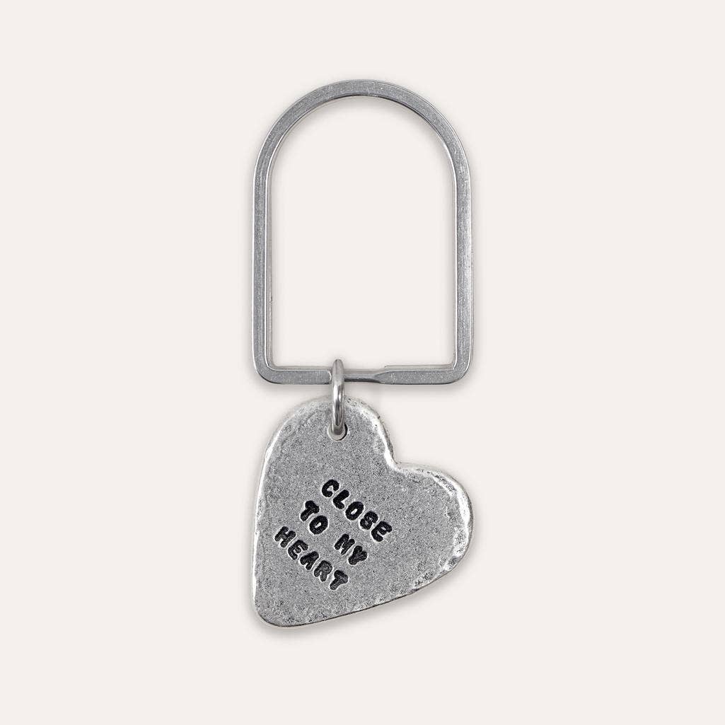'Close to My Heart' Keyring - Bespoke Hearts