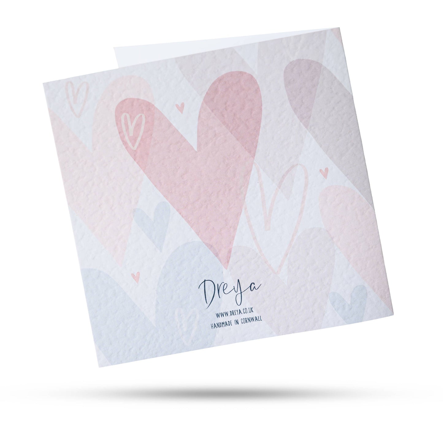 Wedding (Pink Hearts) - Greeting Card With Gift - Bespoke Hearts