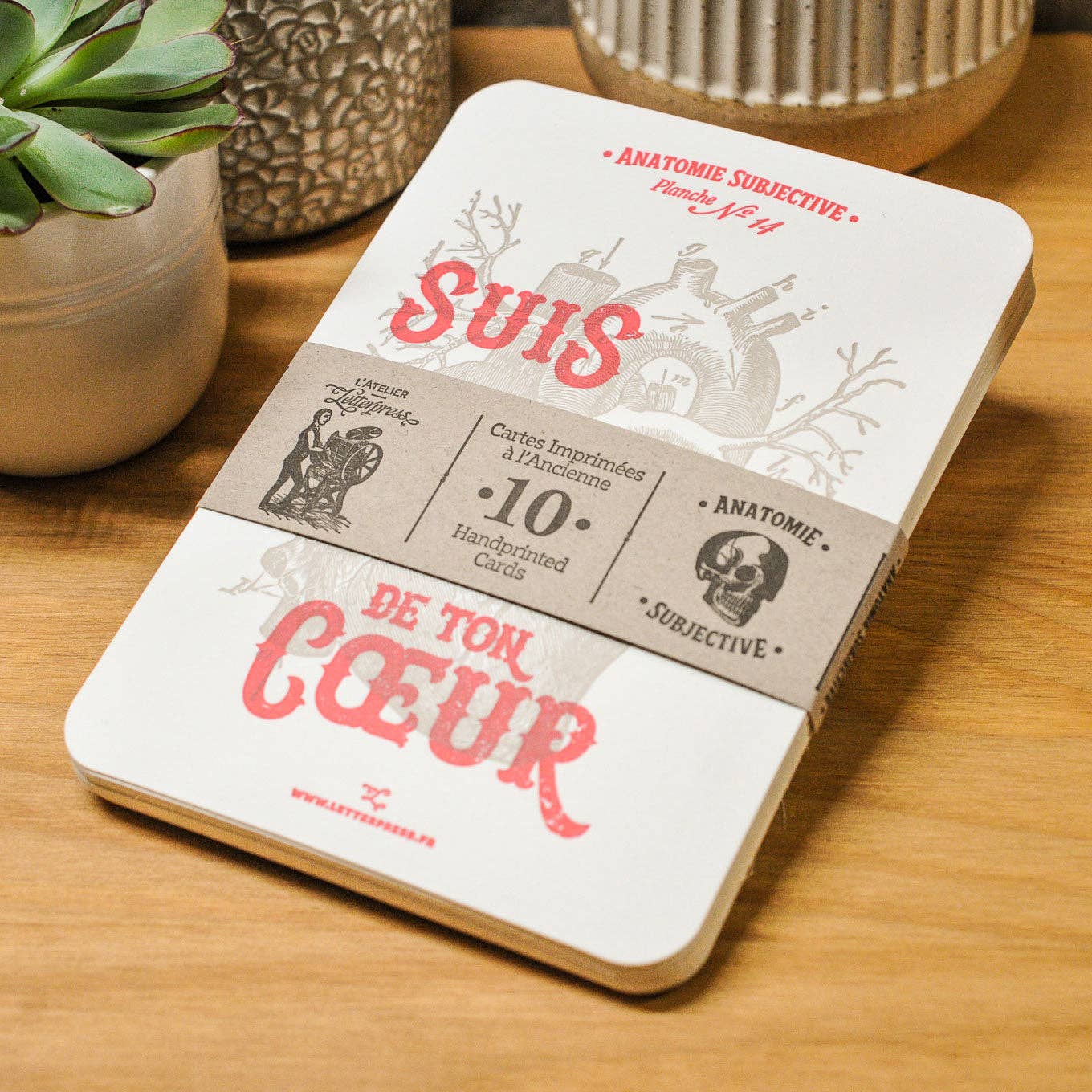 Subjective Anatomy 10 Letterpress Cards Collection