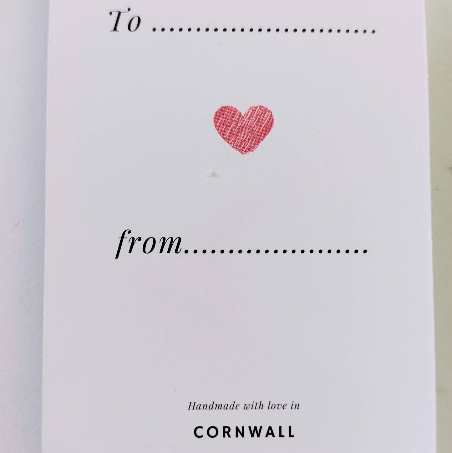 Glass Heart Pocket Charm - Good Luck - Bespoke Hearts