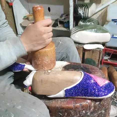 Moroccan Leather Slippers - Bespoke Hearts