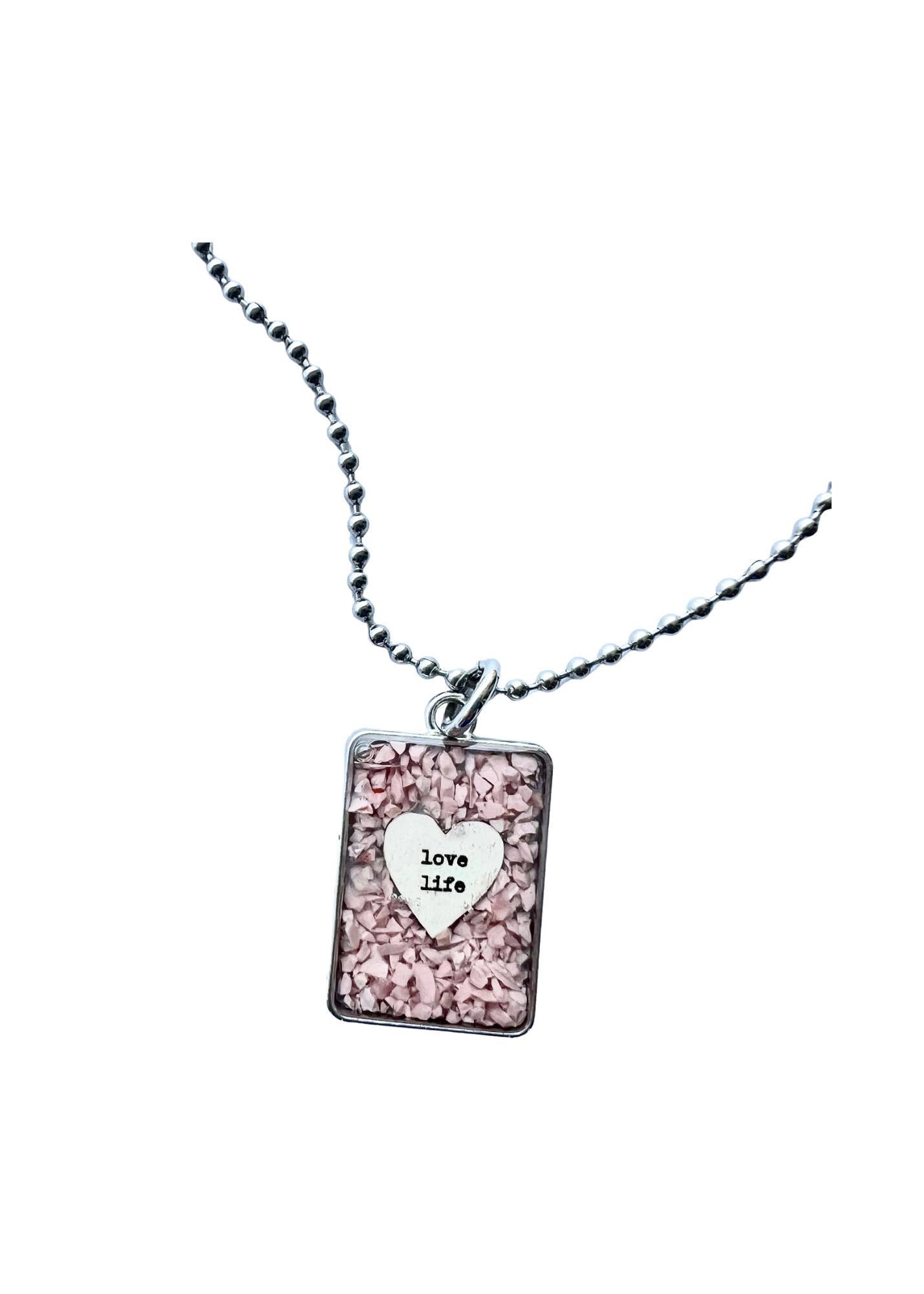 Gemstone Quote Necklace/Ornament
