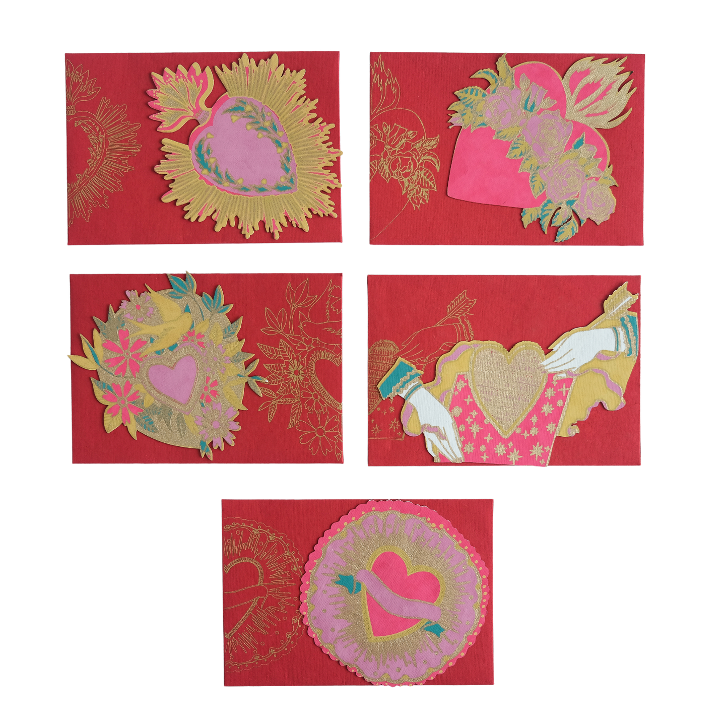 Love Heart Card Set