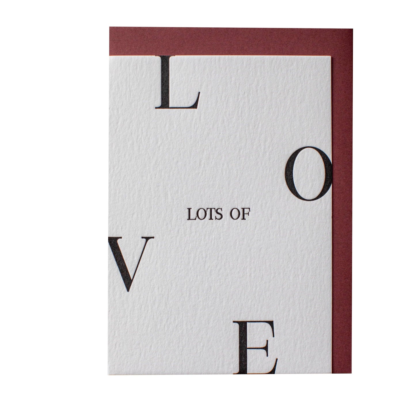 "Lots of Love" Card - Bespoke Hearts