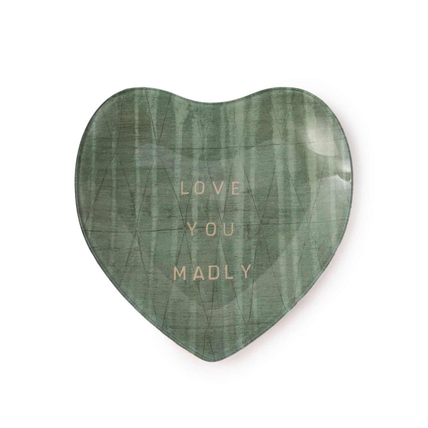 Love You Madly Art Decoupage Plate