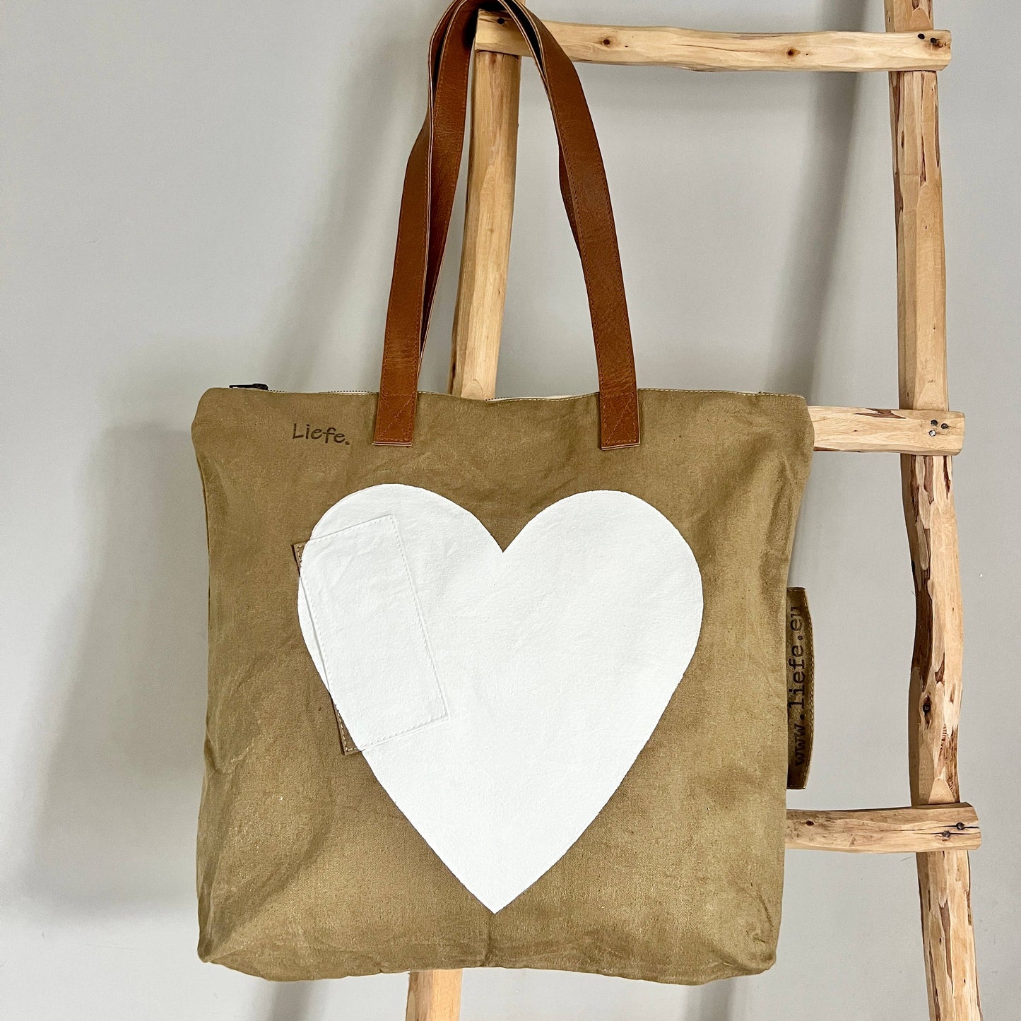 Vintage Canvas Shopper Bag