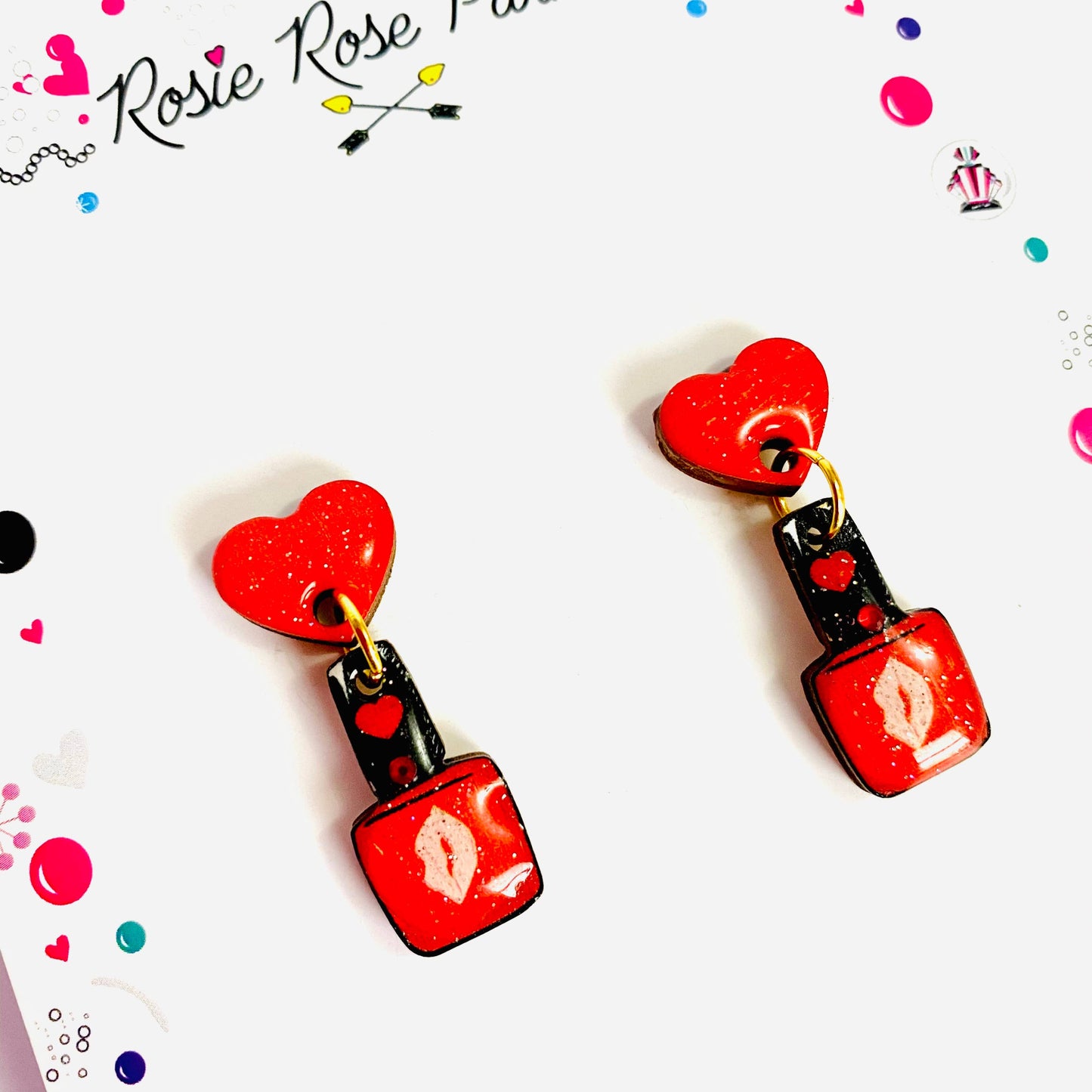 Nail Polish Earrings