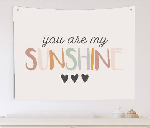 You Are My Sunshine Wall Hanging - Bespoke Hearts