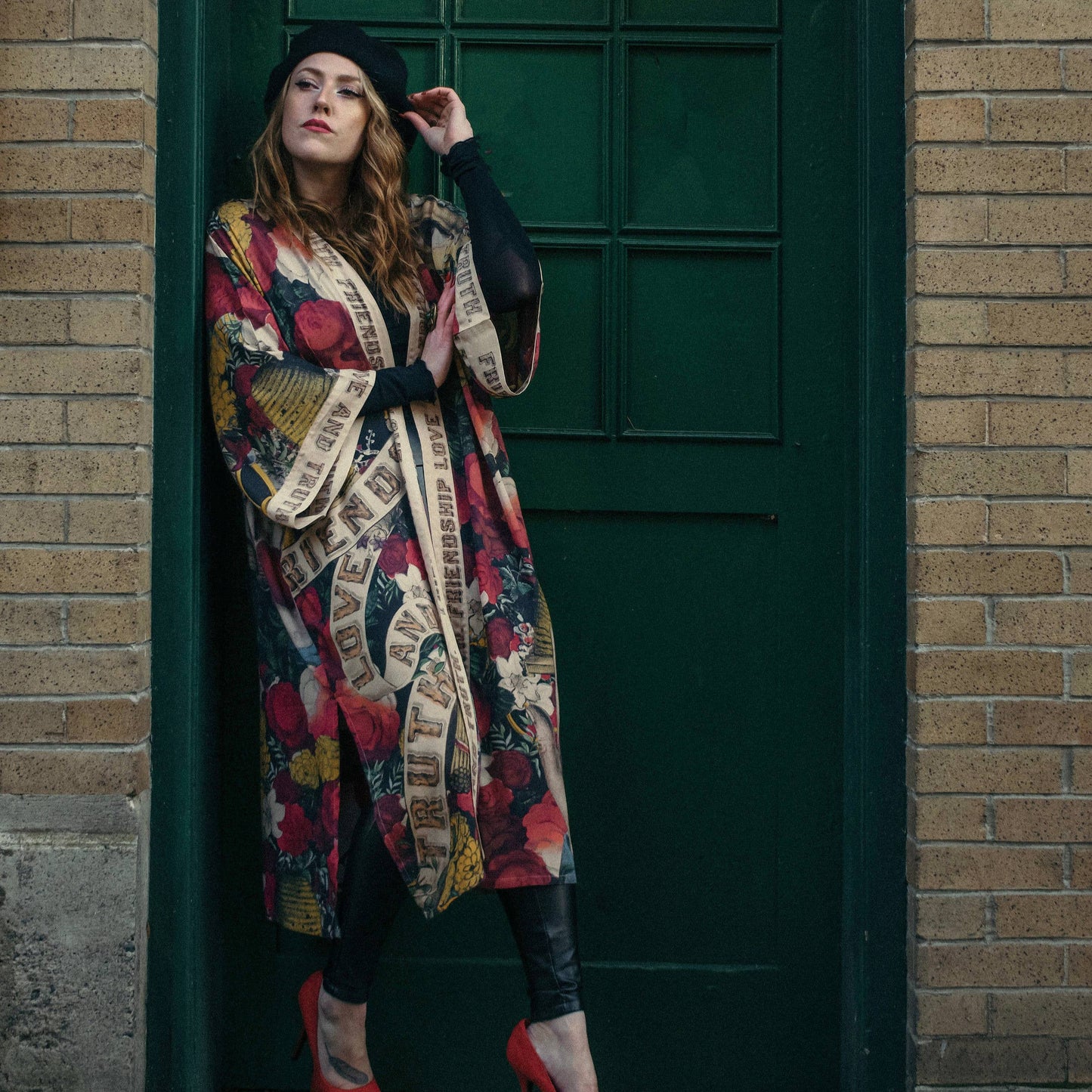 Friendship Love & Truth Long Kimono - Bespoke Hearts