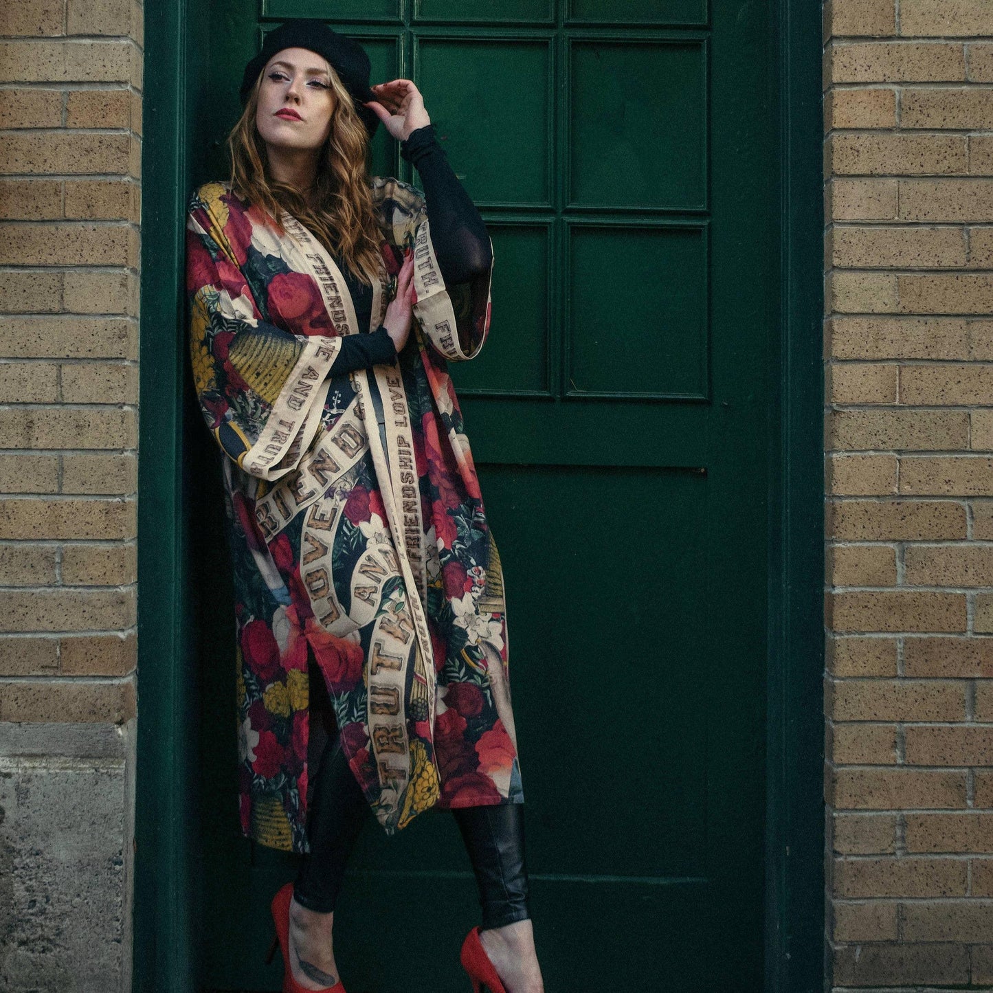 Friendship Love & Truth Long Kimono - Bespoke Hearts