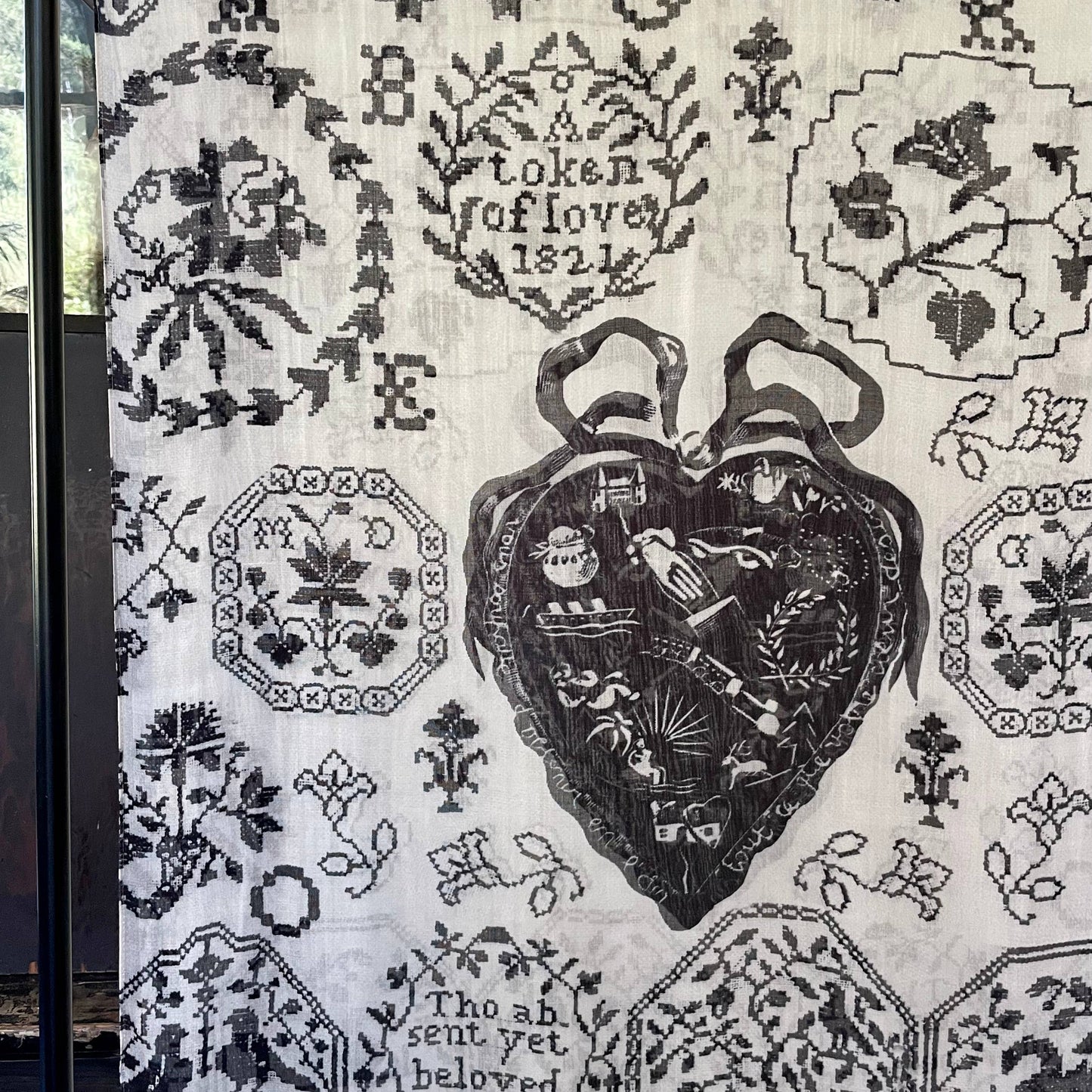 Token of Love Printed Bamboo Scarf - Bespoke Hearts