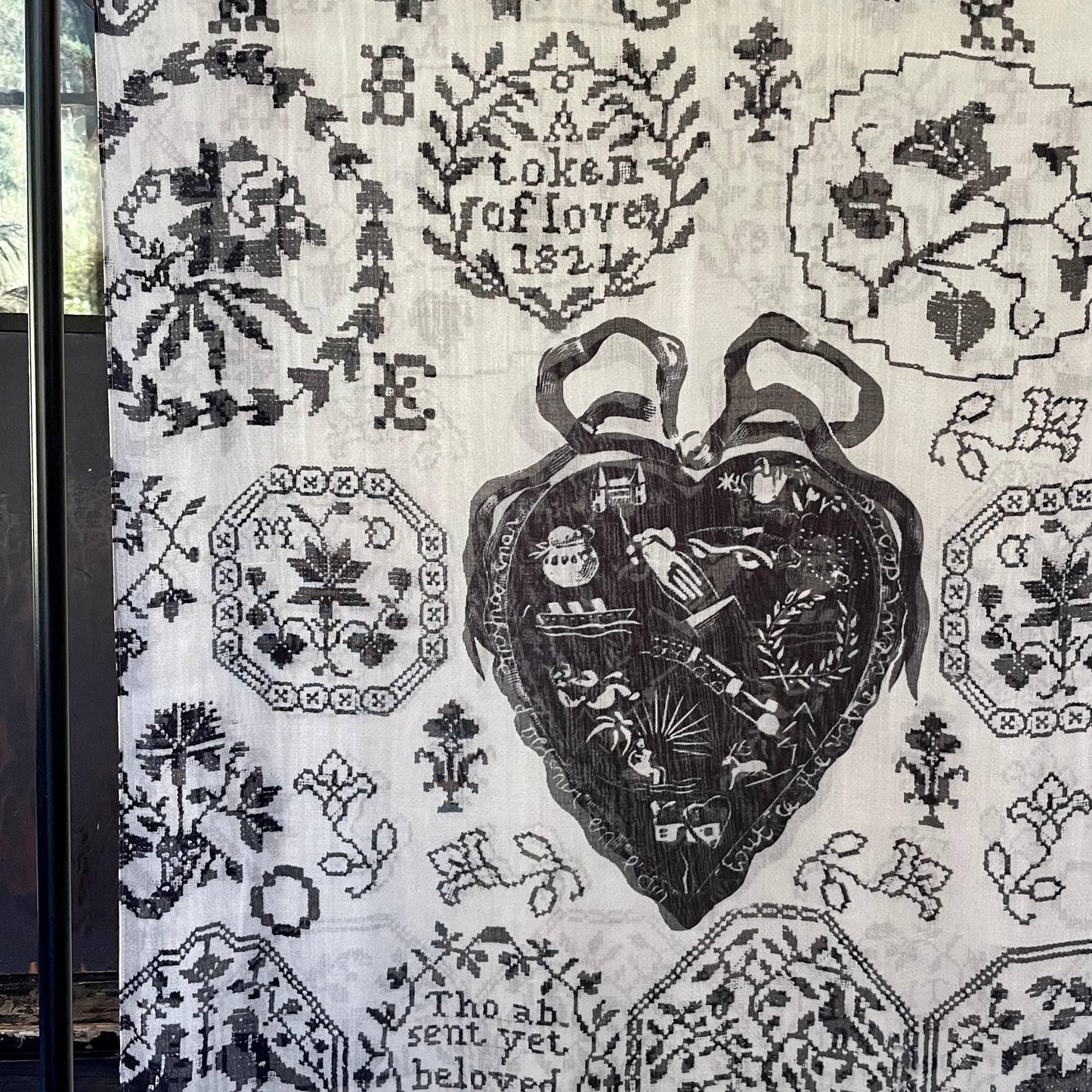 Token of Love Printed Bamboo Scarf - Bespoke Hearts