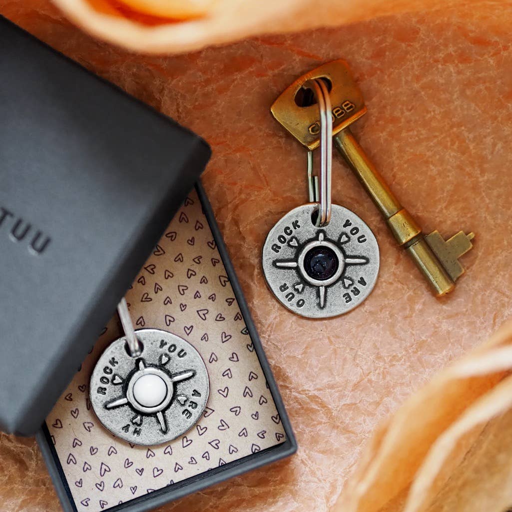 ‘You Are My Rock’ Keyring