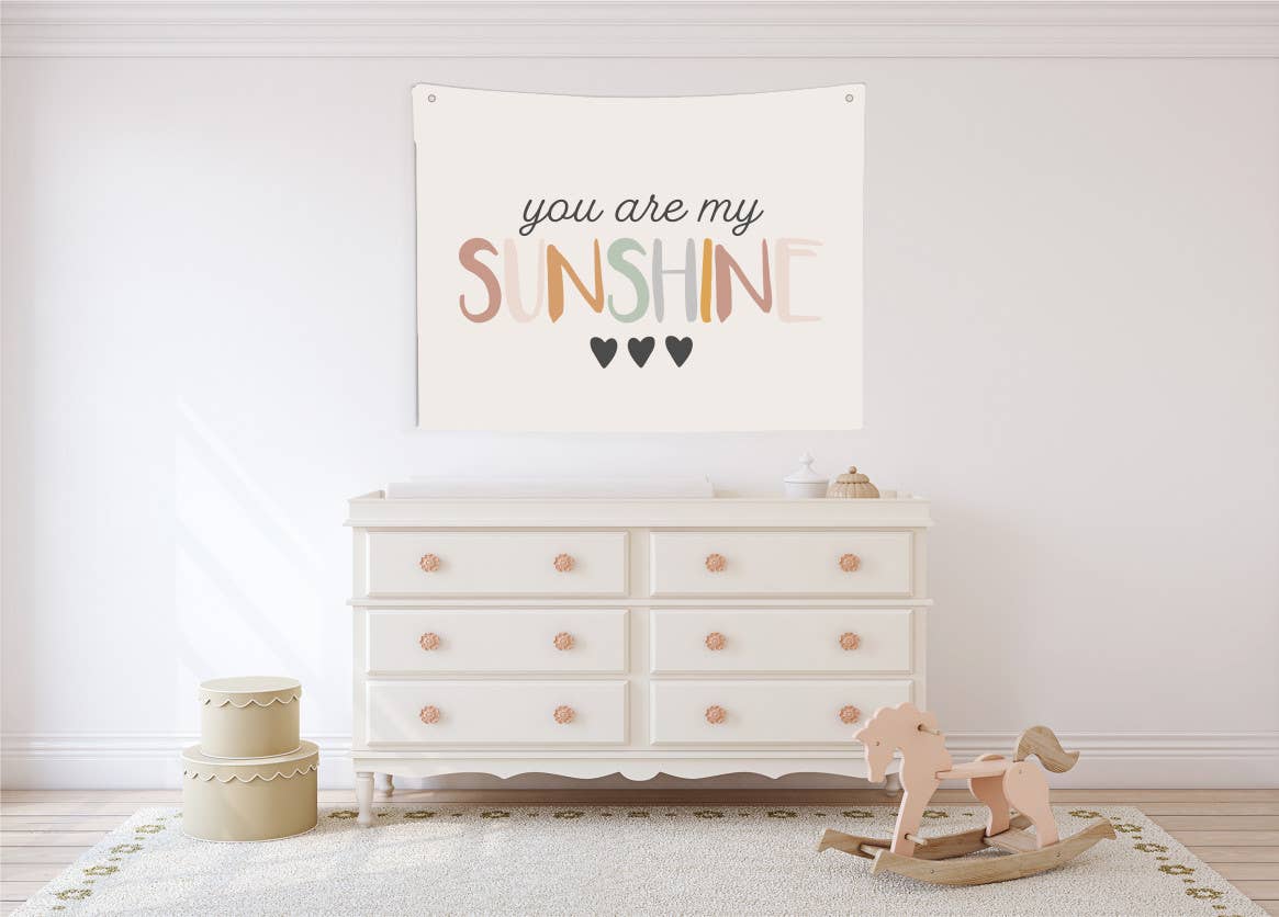 You Are My Sunshine Wall Hanging - Bespoke Hearts