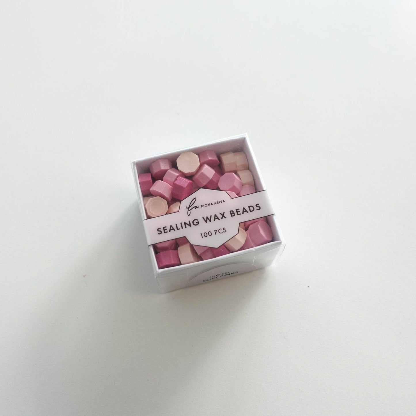 Mixed Soft Pink 100pcs wax beads